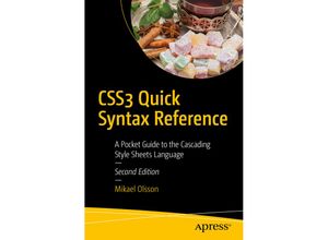 9781484249024 - CSS3 Quick Syntax Reference - Mikael Olsson Kartoniert (TB)