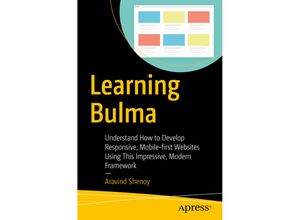 9781484254813 - Learning Bulma - Aravind Shenoy Kartoniert (TB)