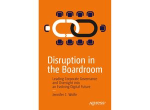 9781484261583 - Disruption in the Boardroom - Jennifer C Wolfe Kartoniert (TB)