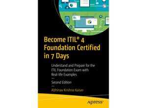 9781484263600 - Become ITIL® 4 Foundation Certified in 7 Days - Abhinav Krishna Kaiser Kartoniert (TB)