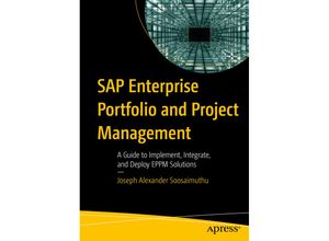 9781484278628 - SAP Enterprise Portfolio and Project Management - Joseph Alexander Soosaimuthu Kartoniert (TB)