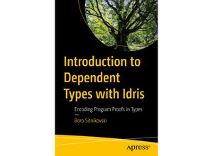 9781484292587 - Introduction to Dependent Types with Idris - Boro Sitnikovski Kartoniert (TB)