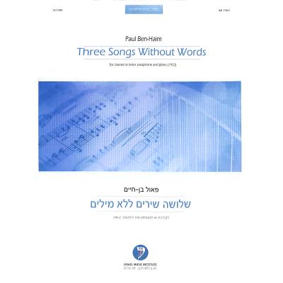 9781491177280 - 3 songs without words