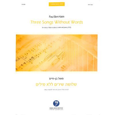 9781491177303 - 3 songs without words