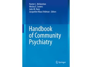 9781493903009 - Handbook of Community Psychiatry Kartoniert (TB)