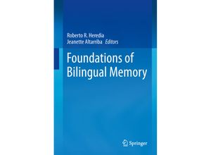 9781493917006 - Foundations of Bilingual Memory Kartoniert (TB)