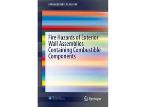 9781493928972 - SpringerBriefs in Fire   Fire Hazards of Exterior Wall Assemblies Containing Combustible Components - Nathan White Michael Delichatsios Kartoniert (TB)