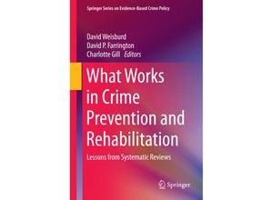 9781493974887 - Springer Series on Evidence-Based Crime Policy   What Works in Crime Prevention and Rehabilitation Kartoniert (TB)