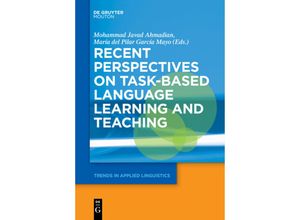 9781501519383 - Recent Perspectives on Task-Based Language Learning and Teaching Kartoniert (TB)