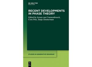 9781501527241 - Recent Developments in Phase Theory Kartoniert (TB)