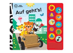 9781503770249 - Baby Einstein - Auf gehts! - Interaktives Pappbilderbuch mit 10 lustigen Geräuschen für Kinder ab 18 Monaten Gebunden