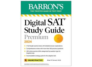 9781506287522 - Digital SAT Study Guide Premium 2024 4 Practice Tests + Comprehensive Review + Online Practice - Brian W Stewart Kartoniert (TB)