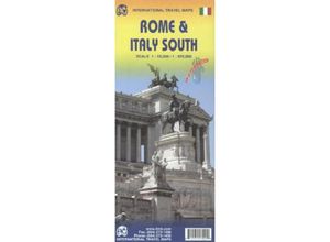 9781553417293 - International Travel Map ITM Rome & Italy South Karte (im Sinne von Landkarte)