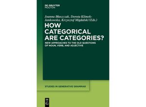 9781614516187 - How categorical are categories? Gebunden