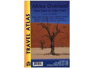 9781771290029 - ITM Travel Atlas Africa Overland Cairo to Cape Town Travel Atlas Karte (im Sinne von Landkarte)