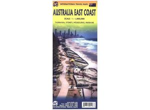 9781771290128 - International Travel Map ITM Topographische Karte Australia East Coast Karte (im Sinne von Landkarte)