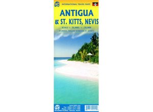 9781771290241 - InternTravel Maps   Antigua & StKitts  Nevis Karte (im Sinne von Landkarte)