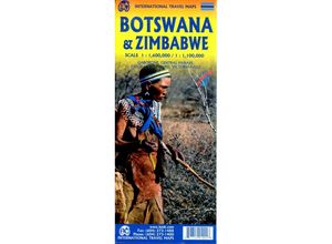 9781771291002 - InternTravel Maps   Botswana   Zimbabwe Karte (im Sinne von Landkarte)