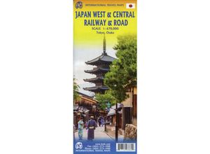 9781771293860 - International Travel Map ITM Touristik Karte Japan West & Central Railway Karte (im Sinne von Landkarte)