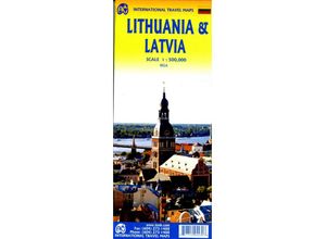 9781771294430 - InternTravel Maps   Lithuania  Latvia Karte (im Sinne von Landkarte)