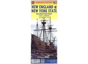 9781771295642 - International Travel Map ITM New York State & New England Karte (im Sinne von Landkarte)