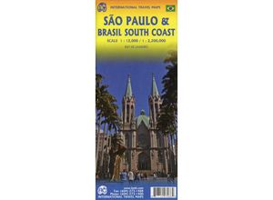 9781771297066 - International Travel Map ITM Sao Paulo Karte (im Sinne von Landkarte)