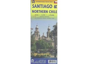 9781771297127 - ITM City Map Santiago & Northern Chile Karte (im Sinne von Landkarte)