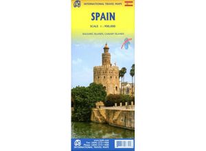 9781771297325 - International Travel Map ITM   Spain Karte (im Sinne von Landkarte)