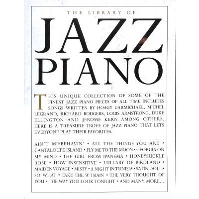 9781785582400 - Noten The library of Jazz piano HL 00232520 Klavier Jazz-Bibliothek 9781785582400 - Noten The library of Jazz piano HL 00232520 Klavier Jazz-Bibliothek