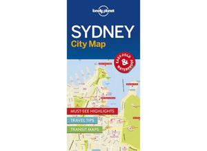 9781786577825 - City Map   Sydney City Map - Lonely Planet Karte (im Sinne von Landkarte)