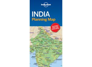 9781787014572 - Planning Maps   India Planning Map - Lonely Planet Karte (im Sinne von Landkarte)