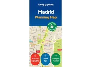 9781787017108 - Madrid City Map Karte (im Sinne von Landkarte)