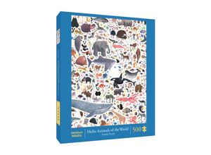 9781797213590 - Hello Animals of the World 500-Piece Family Puzzle - Chronicle Books