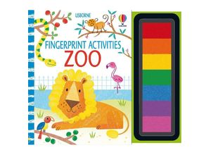 9781803705095 - Fingerprint Activities   Fingerprint Activities Zoo - Fiona Watt Kartoniert (TB)