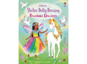 9781803707747 - Sticker Dolly Dressing Rainbow Unicorns - Fiona Watt Kartoniert (TB)