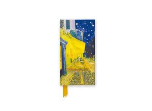 9781804176252 - Schmale Hardcover-Notizbücher - Schmales Hardcover-Notizbuch Vincent van Gogh Caféterrasse am Abend