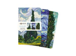 9781804177525 - Dreier Set Mini-Notizbücher Vincent van Gogh Zypressen