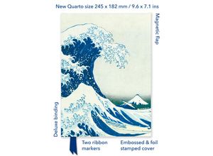 9781804177556 - Premium Notizbuch Quartformat Katsushika Hokusai Die Welle