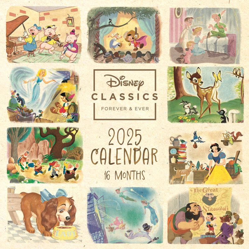 9781804231548 - Classics - Wandkalender 2025 Kalenderbuch multicolor