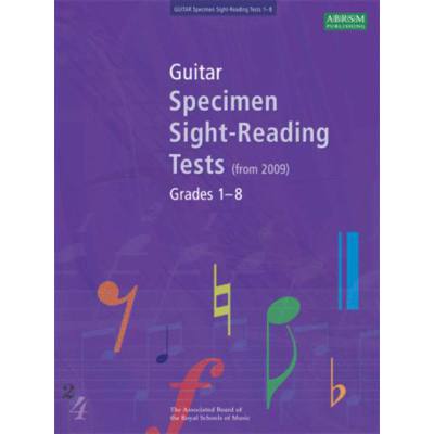 9781860967443 - Guitar specimen sight reading tests grade 1-8 (from 2009)