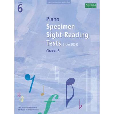9781860969102 - Specimen sight reading tests 6 from 2009