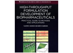 9781907568633 - High-Throughput Formulation Development of Biopharmaceuticals - Vladimir I Razinkov Gerd Kleemann Gebunden