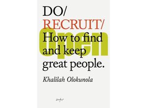 9781914168307 - Do Recruit - Khalilah Olokunola Taschenbuch