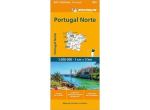 9782067184732 - Michelin Portugal Nord Karte (im Sinne von Landkarte)