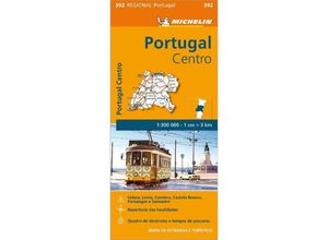 9782067184756 - Michelin Portugal Mitte Karte (im Sinne von Landkarte)