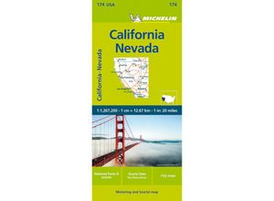 9782067190511 - Michelin Californien Nevada Karte (im Sinne von Landkarte)