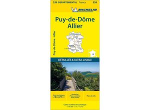 9782067202283 - Michelin Auvergne - Zentralmassiv Karte (im Sinne von Landkarte)