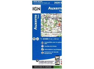 9782758534358 - IGN Karte Carte de randonnée (et plein air) Auxerre Toucy Karte (im Sinne von Landkarte)