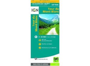 9782758540946 - Tour du Mont Blanc Karte (im Sinne von Landkarte)