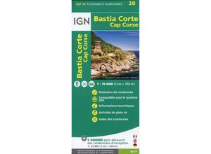 9782758547846 - Bastia Corte-Cap Corse Karte (im Sinne von Landkarte)